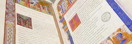 Copia bilingüe de la Íliada, datada en el s.XV.