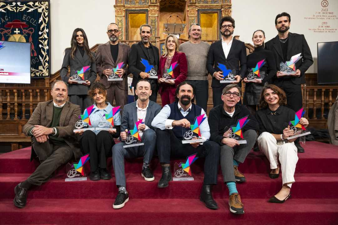 Foto de grupo de los premiados en Los Premios Cygnus