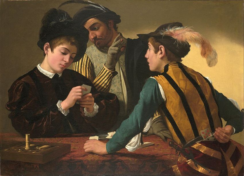 Jugadores de cartas. Caravaggio