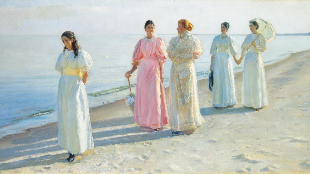 arte y playa Michael Ancher A Stroll on the Beach 1896 Photo Skagens Museum