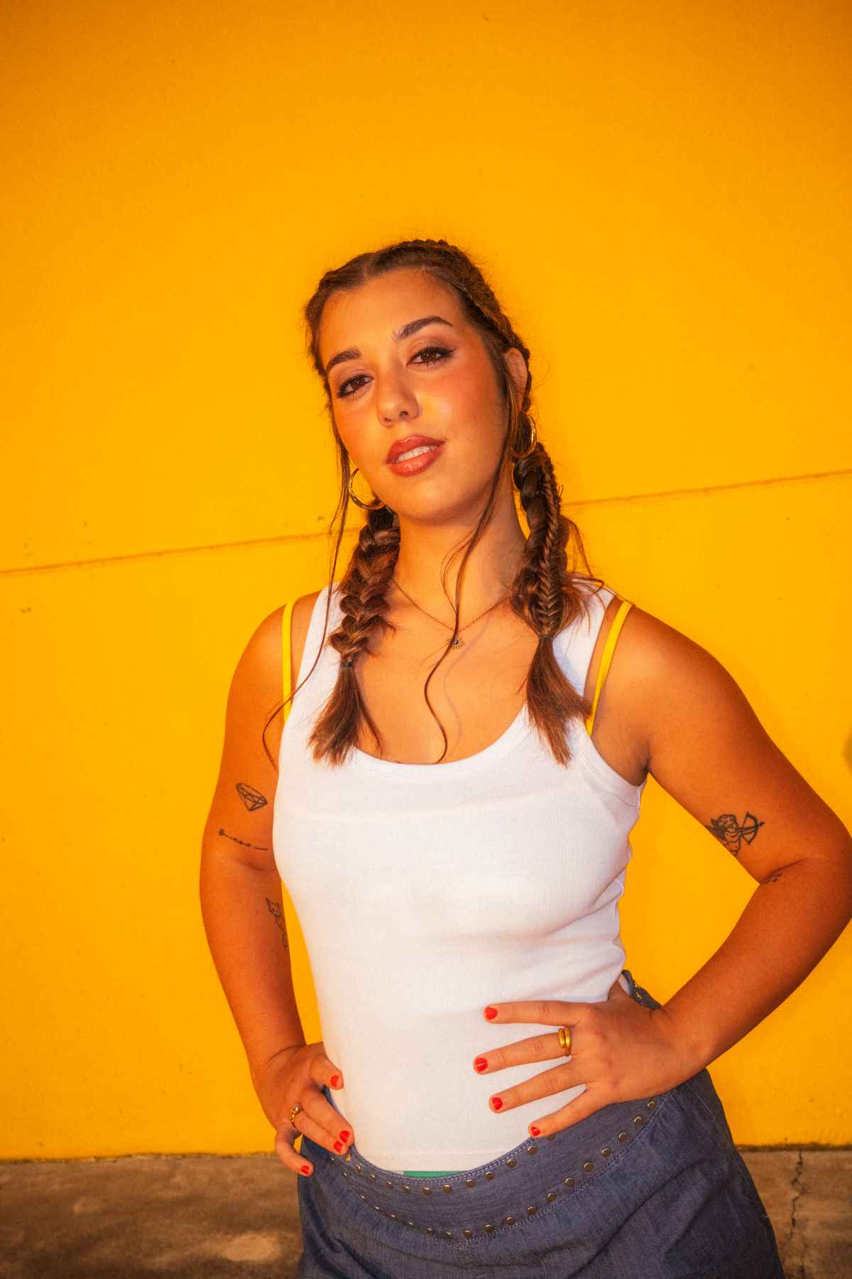 Ele Roma imagen sobre fondo amarillo