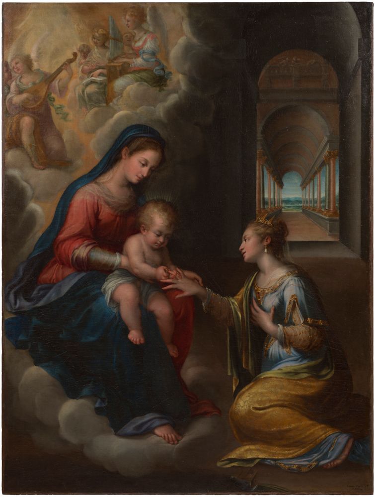Lavinia Fontana, The Mystic Marriage of Saint Catherine of Alexandria, 1607. Photo: Cecilia Heisser/NationalmuseumSweden
