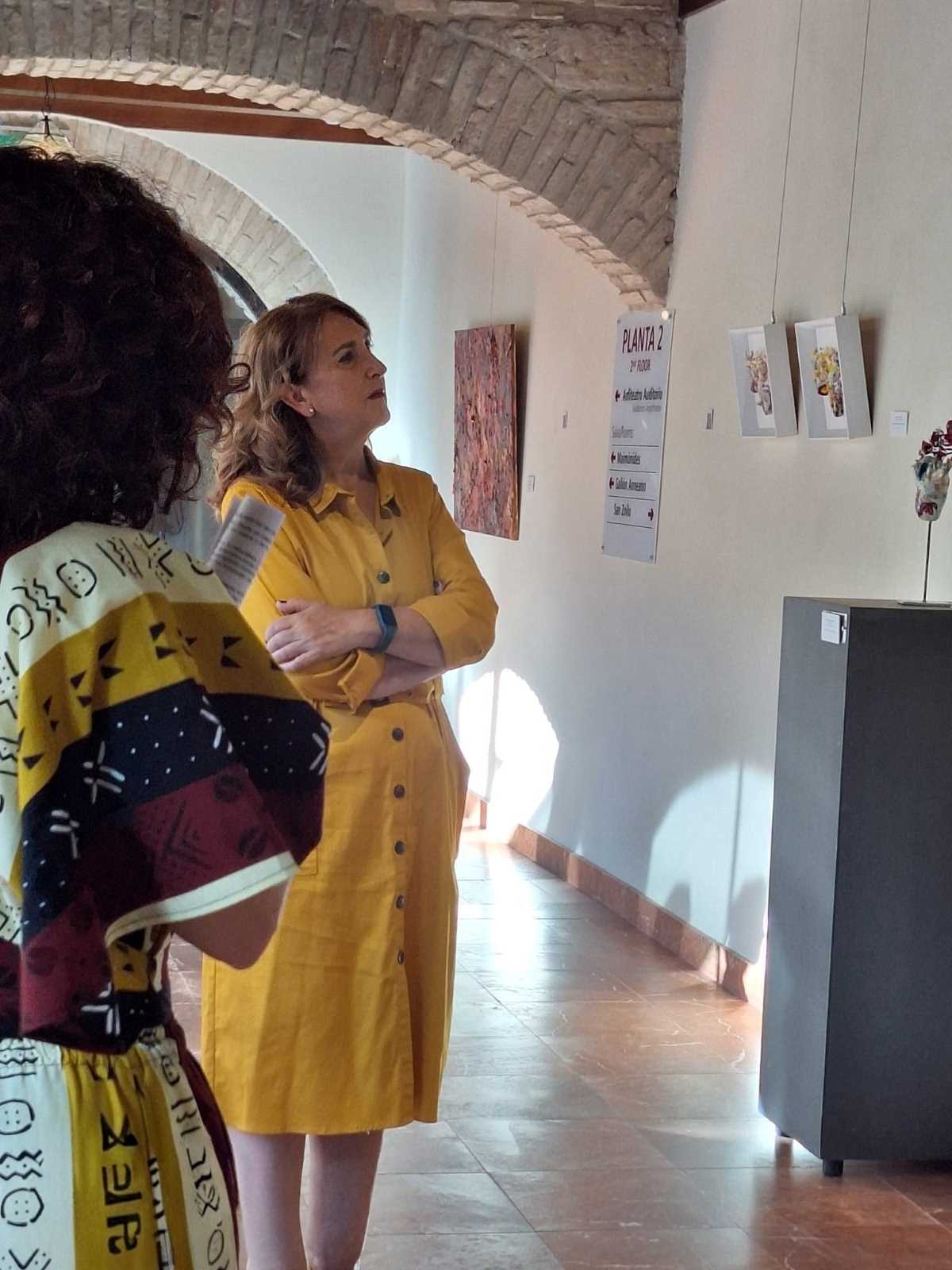 Eva Llamas, su obra en el Palacio de Congresos de Córdoba. Visita.