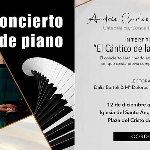 Imagen concierto de piano. Andrés Carlos Manchado.