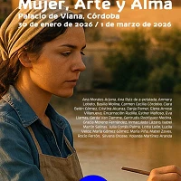 Cartel anunciador de la exposición mujer arte y alma