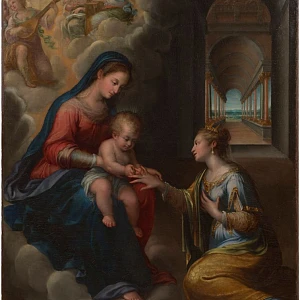 Lavinia Fontana, The Mystic Marriage of Saint Catherine of Alexandria, 1607. Photo: Cecilia Heisser/NationalmuseumSweden