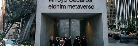 Acceso exposición Arroyo Ceballos y Elohim Metaverso