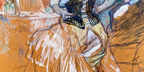 Mujer con Corsé. Henri de Toulouse Lautrec Por Didier Descouens 