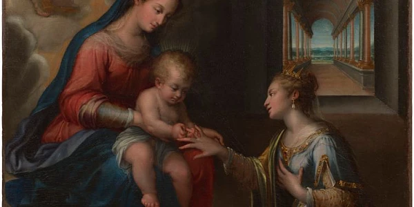 Lavinia Fontana, The Mystic Marriage of Saint Catherine of Alexandria, 1607. Photo: Cecilia Heisser/NationalmuseumSweden