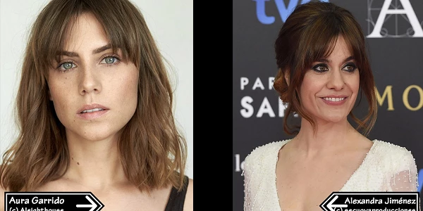 Aura Garrido y Alexandra Jimenez protagonistas de El Inocente. thriller.